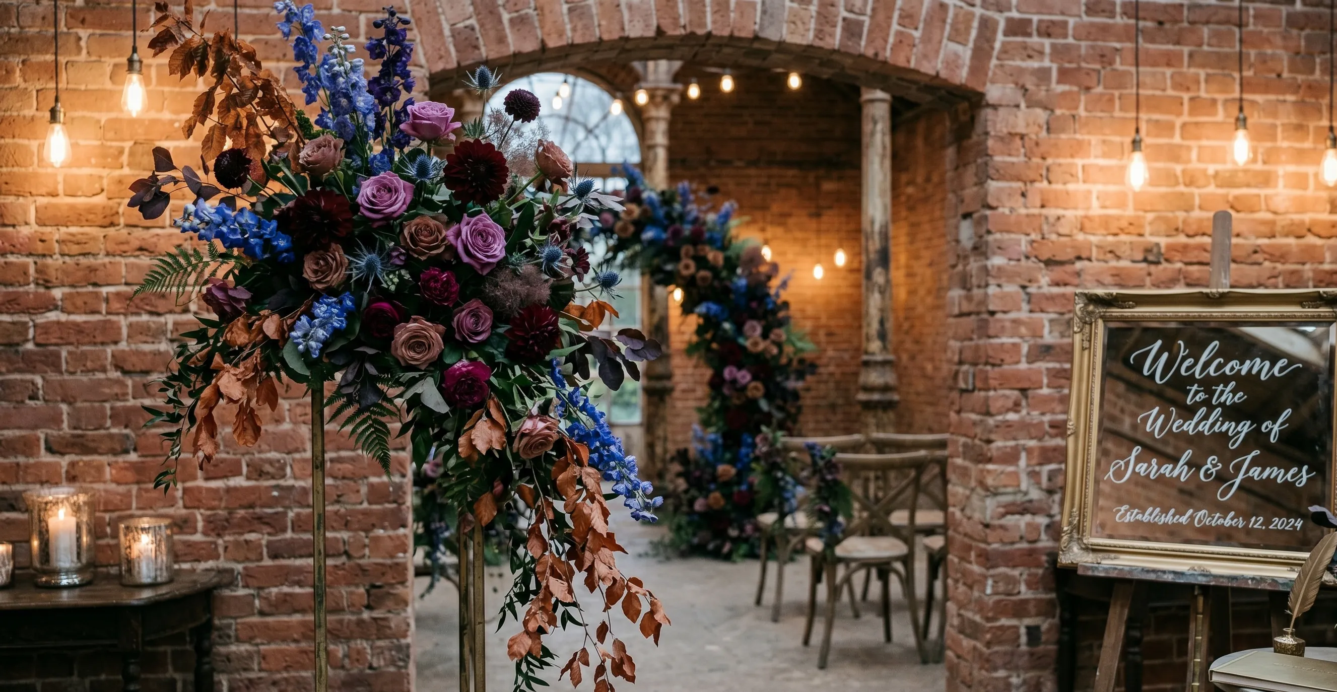 Blooms at London — wedding reception table flowers