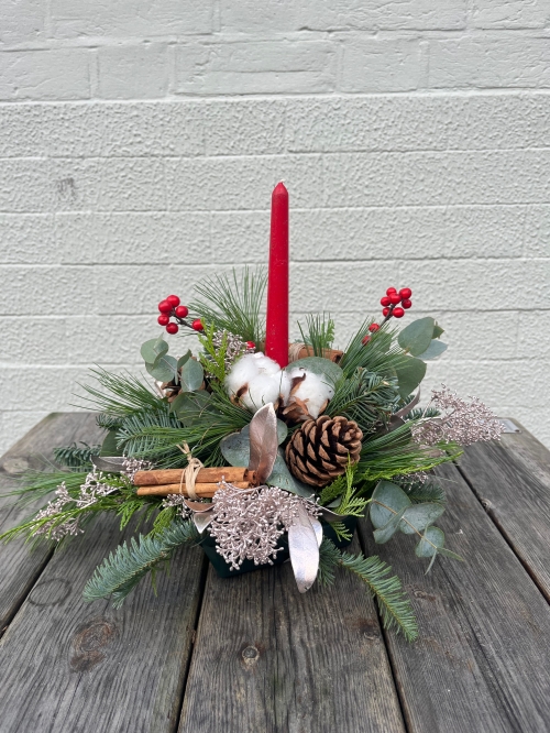 Tall Candle Table Arrangement