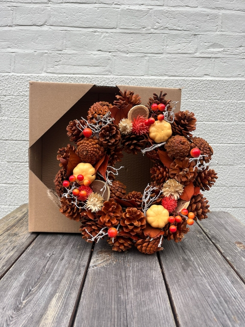 Woodland Ember Autumn Wreath 30cm