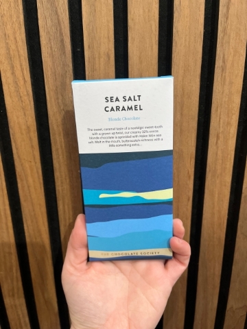 The Chocolate Society – Sea Salt & Caramel Chocolate Bar
